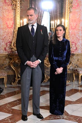 The King and Queen receive the Diplomatic Corps accredited in Spain King Felipe and Queen Letizia during the annual reception for the Diplomatic Corps accredited in Spain on the occasion of the new year, at the Royal Palace, on January 23, 2026, in Madrid Spain The Diplomatic Corps of Spain is composed of 126 Embassies resident in our country and almost 800 Consulates, 153 career and more than 600 honorary ones PALACIO REALEZA DIPLOMATIC José Madrid Madrid Madrid Espana  Copyright: xJosÃ xOlivax 7238514