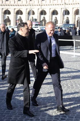 Rome, Death of Valentino Garavani - Funeral in the Basilica of Santa Maria degli Angeli e dei Martiri - In the photo: François-Henri Pinault  Copyright: xGiandomenicoxD Angelox xipa-agency.netx xD AngeloxD AvanzoxLandix IPA_Agency_IPA70451341