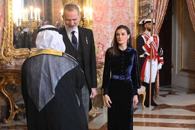 The King and Queen receive the Diplomatic Corps accredited in Spain King Felipe and Queen Letizia during the annual reception for the Diplomatic Corps accredited in Spain on the occasion of the new year, at the Royal Palace, on January 23, 2026, in Madrid Spain The Diplomatic Corps of Spain is composed of 126 Embassies resident in our country and almost 800 Consulates, 153 career and more than 600 honorary ones PALACIO REALEZA DIPLOMATIC José Madrid Madrid Madrid Espana  Copyright: xJosÃ xOlivax 7238570