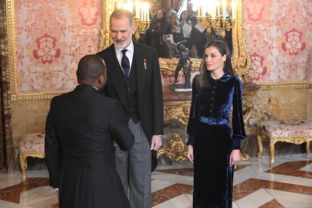 The King and Queen receive the Diplomatic Corps accredited in Spain King Felipe and Queen Letizia during the annual reception for the Diplomatic Corps accredited in Spain on the occasion of the new year, at the Royal Palace, on January 23, 2026, in Madrid Spain The Diplomatic Corps of Spain is composed of 126 Embassies resident in our country and almost 800 Consulates, 153 career and more than 600 honorary ones PALACIO REALEZA DIPLOMATIC José Madrid Madrid Madrid Espana  Copyright: xJosÃ xOlivax 7238575