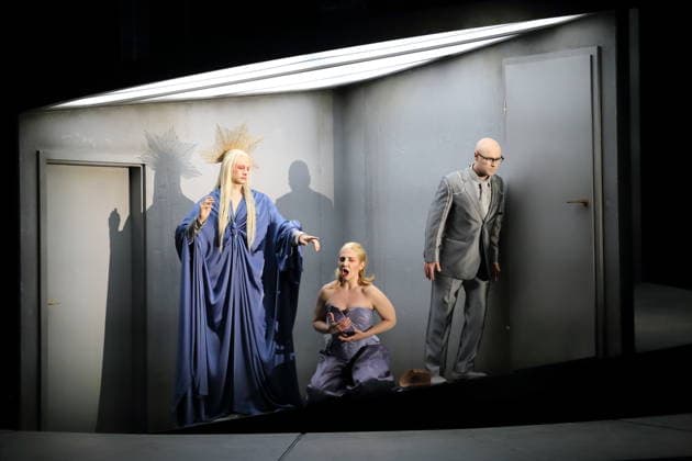 Laura Wilde (als Violanta) und Mihails Culpajevs (als Alfonso) während der Fotoprobe für Violanta in der Deutschen Oper in Berlin, 22. Januar 2026. Oper in einem Akt von Erich Wolfgang Korngold. Musikalische Leitung Donald Runnicles. Inszenierung David Hermann. Bühne Jo Schramm. Kostüme Sybille Wallum. Premiere ist am 25. Januar 2026. Deutsche Oper Berlin Violanta *** Laura Wilde as Violanta and Mihails Culpajevs as Alfonso during the photo rehearsal for Violanta at the Deutsche Oper in Berlin, January 22, 2026 Opera in one act by Erich Wolfgang Korngold Musical direction Donald Runnicles Production David Hermann Stage Jo Schramm Costumes Sybille Wallum Premiere is on January 25, 2026 Deutsche Oper Berlin Violanta