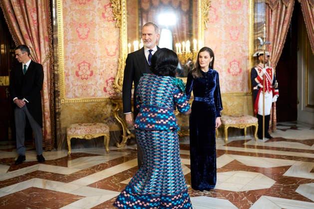 23-01-2026 Madrid Queen Letizia and King Felipe during the Corps Diplomatique New Years reception at the royal palace in Madrid. No Spain Â  Copyright: xPPEx