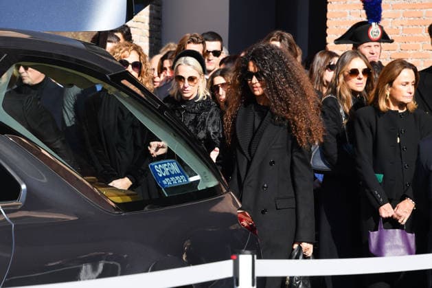 Rome, Death of Valentino Garavani - Funeral - In the photo: Afef  Copyright: xVincenzoxLandix xipa-agency.netx xD AngeloxD AvanzoxLandix IPA_Agency_IPA70455661