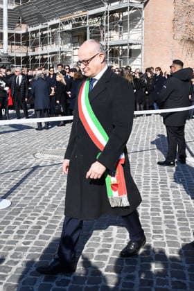 Rome, Death of Valentino Garavani - Funeral - In the photo: Mayor of Rome Roberto Gualtieri  Copyright: xVincenzoxLandix xipa-agency.netx xD AngeloxD AvanzoxLandix IPA_Agency_IPA70455690