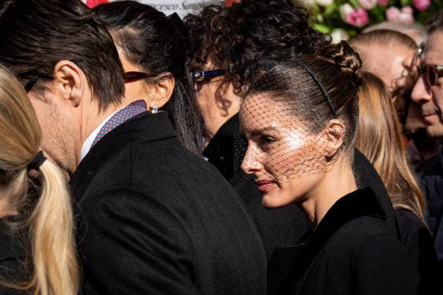 Funeral ceremony for the late Italian fashion designer Valentino Gavarani at Basilica di Santa Maria degli Angeli e dei Martiri in Rome, Italy, on 23 January, 2026. Olivia Palermo is seen at the funeral ceremony for the late Italian fashion designer Valentino Gavarani at Basilica di Santa Maria degli Angeli e dei Martiri in Rome, Italy, on 23 January, 2026., Credit:Stefano Costantino TTL Avalon Italy, Rome  Copyright: xStefanoxCostantinoxTTLx xAvalonx 1068595448