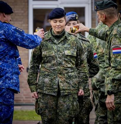 Ermelo, The Netherlands, 2026-01-23 12:15:15 ERMELO, January 23, 2026, Defensity College. Princess Amalia has completed General Military Training (AMO) and has been promoted to corporal. The AMO is part of the program she is following at Defensity College. Now that she has completed the AMO, the Princess of Orange will wear a military uniform when working for the Ministry of Defence. She will continue her training and is currently working as a student employee at the Defence Staff. PHOTO: NLBeeld POOL Patrick van Katwijk Credit: NL Beeld Patrick van Emst  Copyright: xx x