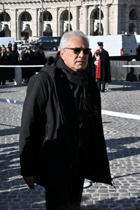 Valentino Garavani s Funeral Basilica of Santa Maria degli Angel, funeral of fashion designer Valentino Garavani. Pictured: Francesco Rutelli . Rome, Italy 23 january 2026, Credit:Maria Laura Antonelli Avalon Italy, Rome  Copyright: xMariaxLauraxAntonellix xAvalonx 1068599186