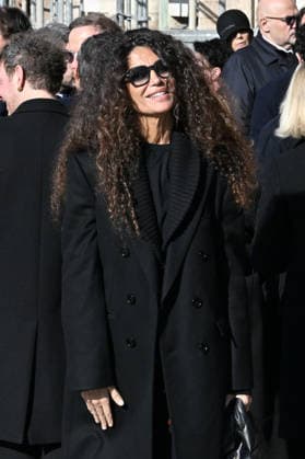Valentino Garavani s Funeral Basilica of Santa Maria degli Angel, funeral of fashion designer Valentino Garavani. The coffin leaves the church at the end of the service. Pictured is Afef Jnifen. . Rome, Italy 23 january 2026, Credit:Maria Laura Antonelli Avalon Italy, Rome  Copyright: xMariaxLauraxAntonellix xAvalonx 1068600085