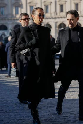 Valentino Funeral Arrivals - Rome Guest attends the fashion designer Valentino’s funeral, held at the Basilique Santa Maria degli Angeli, on January 23, 2026 in Rome, Italy. Photo by Marco Piovanotto Abacapress.com Rome Italy  Copyright: xPiovanottoxMarco ABACAx