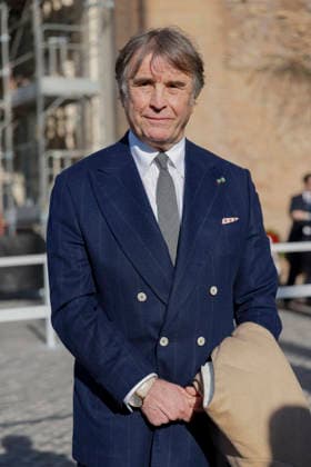 Valentino Funeral Arrivals - Rome Brunello Cucinelli attends the fashion designer Valentino’s funeral, held at the Basilique Santa Maria degli Angeli, on January 23, 2026 in Rome, Italy. Photo by Marco Piovanotto Abacapress.com Rome Italy  Copyright: xPiovanottoxMarco ABACAx