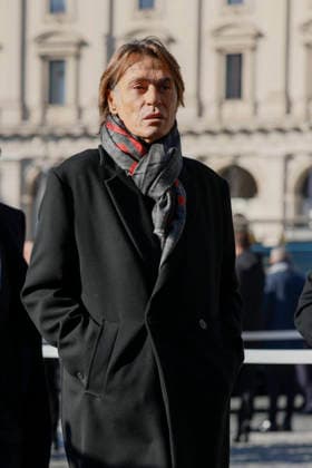 Valentino Funeral Arrivals - Rome Guest attend the fashion designer Valentino’s funeral, held at the Basilique Santa Maria degli Angeli, on January 23, 2026 in Rome, Italy. Photo by Marco Piovanotto Abacapress.com Rome Italy  Copyright: xPiovanottoxMarco ABACAx