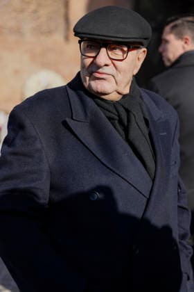 Valentino Funeral Arrivals - Rome Dante Ferretti attends the fashion designer Valentino’s funeral, held at the Basilique Santa Maria degli Angeli, on January 23, 2026 in Rome, Italy. Photo by Marco Piovanotto Abacapress.com Rome Italy  Copyright: xPiovanottoxMarco ABACAx