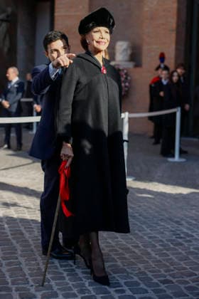 Valentino Funeral Arrivals - Rome Marisela Federici attends the fashion designer Valentino’s funeral, held at the Basilique Santa Maria degli Angeli, on January 23, 2026 in Rome, Italy. Photo by Marco Piovanotto Abacapress.com Rome Italy  Copyright: xPiovanottoxMarco ABACAx