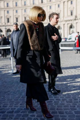 Valentino Funeral Arrivals - Rome Anna Wintour attends the fashion designer Valentino’s funeral, held at the Basilique Santa Maria degli Angeli, on January 23, 2026 in Rome, Italy. Photo by Marco Piovanotto Abacapress.com Rome Italy  Copyright: xPiovanottoxMarco ABACAx