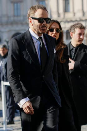 Valentino Funeral Arrivals - Rome Tom Ford attends the fashion designer Valentino’s funeral, held at the Basilique Santa Maria degli Angeli, on January 23, 2026 in Rome, Italy. Photo by Marco Piovanotto Abacapress.com Rome Italy  Copyright: xPiovanottoxMarco ABACAx