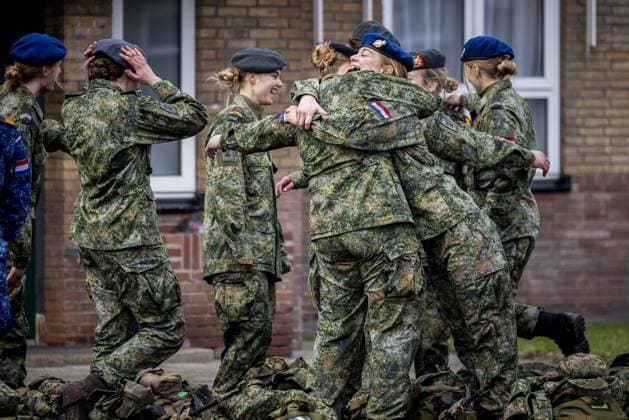 Princess Amalia promoted to corporal, Ermelo, The Netherlands Princess Amalia has completed General Military Training (AMO) and has been promoted to corporal. The AMO is part of the program she is following at Defensity College. Now that she has completed the AMO, the Princess of Orange will wear a military uniform when working for the Ministry of Defence. She will continue her training and is currently working as a student worker at the Defence Staff. Ermelo, January 23, 2026, Defensity College. Photo by Bruno Press ABACAPRESS.COM Ermelo Netherlands  Copyright: xBrunoxPress ABACAx