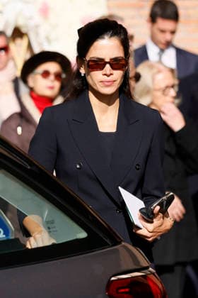 Valentino’s funeral arrivals ROME, ITALY - JANUARY 23: Guest attend the fashion designer Valentino Garavani’s funeral, held at the Basilique Santa Maria degli Angeli, on January 23, 2026 in Rome, Italy. Photo by Marco Piovanotto Abacapress.com  Copyright: xPiovanottoxMarco ABACAx