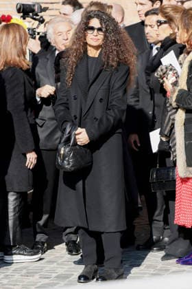 Valentino’s funeral arrivals ROME, ITALY - JANUARY 23: Afef Jnifen attends the fashion designer Valentino Garavani’s funeral, held at the Basilique Santa Maria degli Angeli, on January 23, 2026 in Rome, Italy. Photo by Marco Piovanotto Abacapress.com  Copyright: xPiovanottoxMarco ABACAx