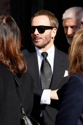 Valentino’s funeral arrivals ROME, ITALY - JANUARY 23: Tom Ford attends the fashion designer Valentino garavani’s funeral, held at the Basilique Santa Maria degli Angeli, on January 23, 2026 in Rome, Italy. Photo by Marco Piovanotto Abacapress.com  Copyright: xPiovanottoxMarco ABACAx
