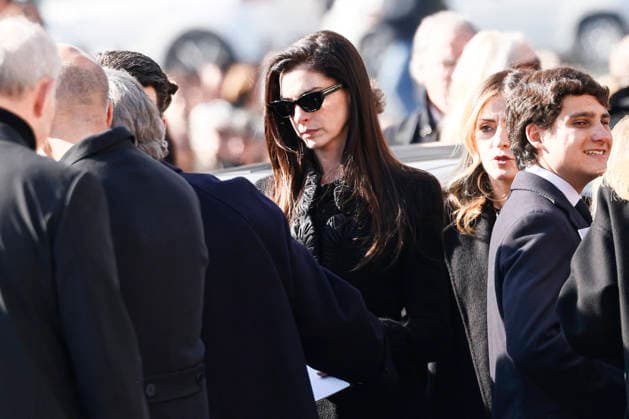 Valentino’s funeral arrivals ROME, ITALY - JANUARY 23: Anne Hathaway attends the fashion designer Valentino garavani’s funeral, held at the Basilique Santa Maria degli Angeli, on January 23, 2026 in Rome, Italy. Photo by Marco Piovanotto Abacapress.com  Copyright: xPiovanottoxMarco ABACAx