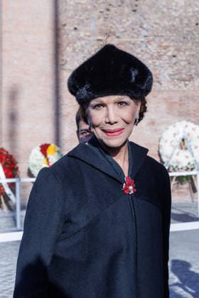 News - Funerali di Valentino Garavani Marisella Federici arrives at Valentino Garavani s funeral on January 23rd., 2026 at Basilica S.Maria degli Angeli e dei Martiri, Rome, Italy Rome Basilica Santa Maria degli Angeli e dei Martiri Italy Copyright: xEmanuelaxVertollix xLiveMediax LPN_2255307