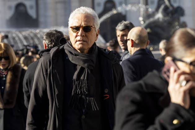 Funeral of the Italian fashion designer Valentino Garavani in Rome ROME, ITALY - JANUARY 23: (----EDITORIAL USE ONLY - MANDATORY CREDIT - FONDAZIONE VALENTINO GARAVANI E GIANCARLO GIAMMETTI HANDOUT - NO MARKETING NO ADVERTISING CAMPAIGNS - DISTRIBUTED AS A SERVICE TO CLIENTS----) Fashion designers, models, businesspeople and numerous other well-known figures arrive at the Basilica di Santa Maria degli Angeli e dei Martiri to attend the funeral ceremony of the late Italian fashion designer Valentino Gavarani in Rome, Italy on January 23, 2026. Fondazione Valentino Garavani e Giancarlo Giammetti Handout Anadolu Rome Italy. Editorial use only. Please get in touch for any other usage.  Copyright: x2026xAnadoluxFondazionexValentinoxGaravanixexGiancarloxGiammettix xHandoutx