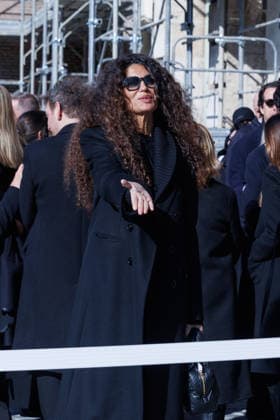 IPP Photo Emanuela Vertolli LiveMedia Publishing Group Rome 23 01 2026 In the photo Afef Jnifen attends the Valentino Garavani s funeral on January 23rd , 2026 at Basilica S Maria degli Angeli e dei Martiri, Rome, Italy Italy Photo Press World Copyright