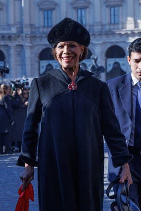 Photo IPP Emanuela Vertolli Publishing Group LiveMedia Rome 23 01 2026 In the photo Marisella Federici arrives at Valentino Garavani s funeral on January 23rd , 2026 at Basilica S Maria degli Angeli e dei Martiri, Rome, Italy Italy Photo Press World Copyright