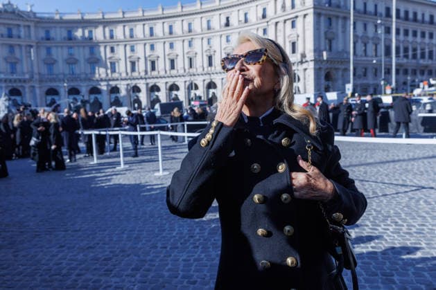 IPP Photo Emanuela Vertolli LiveMedia Publishing Group Rome 23 01 2026 In the photo Francesca Lo Schiavo arrives at Valentino Garavani s funeral on January 23rd , 2026 at Basilica S Maria degli Angeli e dei Martiri, Rome, Italy Italy Photo Press World Copyright
