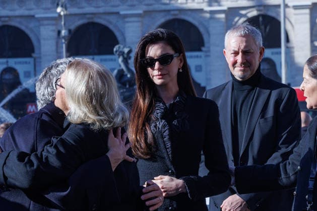 IPP Photo Emanuela Vertolli LiveMedia Publishing Group Rome 23 01 2026 In the photo Anne Hathaway arrives at Valentino Garavani s funeral on January 23rd , 2026 at Basilica S Maria degli Angeli e dei Martiri, Rome, Italy Italy Photo Press World Copyright
