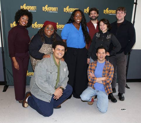 Bigfoot! Meet the Press Kala Ross, Jade Jones, Jake Letts, Crystal Lucas-Perry, Mike Millan, Jason Tam, Katerina McCrimmon and Grey Henson attending Bigfoot! Meet the Press held at MTC Rehearsal Studio on January 23, 2026 in New York City, NY New York City MTC Rehearsal Studio NY USA Copyright: xStevenxBergman AFF-USA.COMx