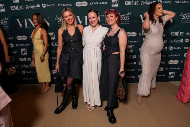 Vixen Awards 2025 Oslo, Norway 20260123 Faebrik girls Ingrid Bergtun, Mari Nordén and Ingrid Vik Lysne arrive at the red carpet for the Vixen Awards 2025 at the Radisson Blu Plaza Hotel in Oslo on Friday Photo Fredrik Varfjell NTB Oslo Norway ciDQmlbu3XE EDITORIAL USE ONLY Ref ENTciDQmlbu3XE jpg  Copyright: xFredrikxVarfjellx xNTBx