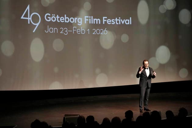 GÖTEBORG, SWEDEN 20260123 Actor Eric Ericson speaks at the opening of the Gothenburg Film Festival at the Draken cinema GÖTEBORG, SWEDEN x9200x  Copyright: xBjörnxLarssonxRosvall TTx GÖTEBORGS FILMFESTIVAL 2026 vDWSQWlHilU