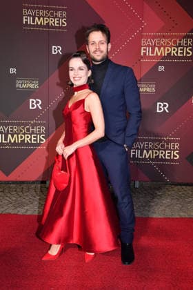 Darya Birnstiel with husband 47 Bavarian Film Award Prize, Award Prinzregententheater Munich January 23, 2026