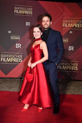 Darya Birnstiel with husband 47 Bavarian Film Award Prize, Award Prinzregententheater Munich January 23, 2026