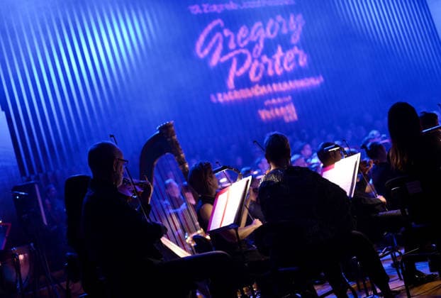Gregory Porter Concert at the Opening of the Zagreb Jazz Festival Award-winning American musician Gregory Porter and his band, accompanied by the Zagreb Philharmonic Orchestra, performed at the Vatroslav Lisinski Concert Hall on the occasion of the opening of the 17th Zagreb Jazz Festival on January 23, 2026 in Zagreb, Croatia.  NevaxZganec PIXSELL