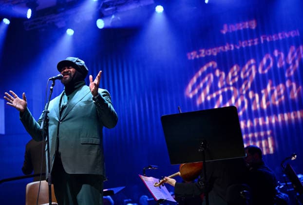 Gregory Porter Concert at the Opening of the Zagreb Jazz Festival Award-winning American musician Gregory Porter and his band, accompanied by the Zagreb Philharmonic Orchestra, performed at the Vatroslav Lisinski Concert Hall on the occasion of the opening of the 17th Zagreb Jazz Festival on January 23, 2026 in Zagreb, Croatia.  NevaxZganec PIXSELL
