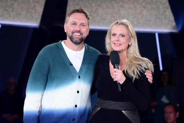 Steven Gaetjen and Barbara Schoeneberger at the NDR Talk Show on 23 1 2026 in Hamburg NDR Talk Show on 23 1 2026 in Hamburg