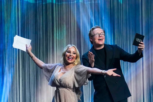 Vixen Awards 2025 Oslo, Norway 20260123 Linni Meister and Vidar AndrÃ Mohaugen during the presentation of the Vixen Awards 2025 at the Radisson Blu Plaza Hotel in Oslo on Friday Photo Fredrik Varfjell NTB Oslo Norway 3zsB4F6GT9k EDITORIAL USE ONLY Ref ENT3zsB4F6GT9k jpg  Copyright: xFredrikxVarfjellx xNTBx