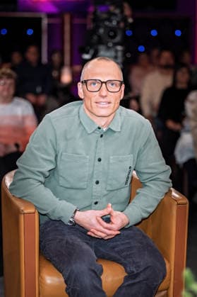 MDR Riverboat Ex biathlete Erik Lesser on the occasion of the recording of the MDR talk show Riverboat on 23 01 2026 in the Mediacity Leipzig 20260123SFL0055