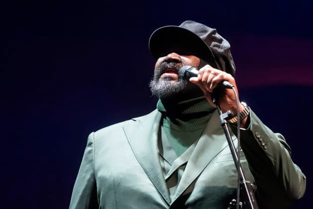 Croatia, Zagreb, 230126. Trg Stjepana Radica. Gregory Porter and the Zagreb Philharmonic Orchestra, as part of the 17th JazzZg festival, held a concert at the Vatroslav Lisinski Concert Hall. In the photo: Gregory Porter. Photo: Darko Tomas CROPIX Copyright: xxDarkoxTomasx porter13-230126