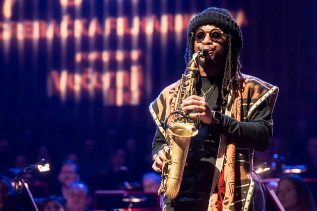 Croatia, Zagreb, 230126. Trg Stjepana Radica. Gregory Porter and the Zagreb Philharmonic Orchestra, as part of the 17th JazzZg festival, held a concert at the Vatroslav Lisinski Concert Hall. Photo: Darko Tomas CROPIX Copyright: xxDarkoxTomasx porter28-230126