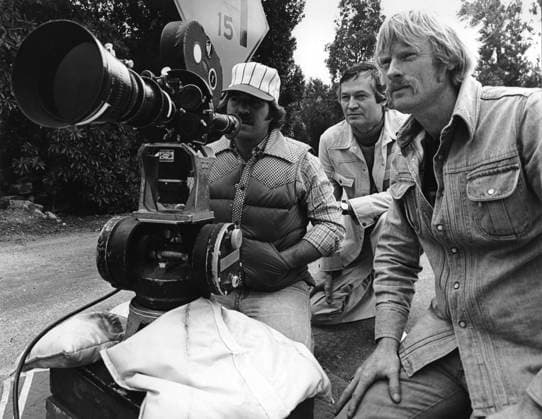 RECORD DATE NOT STATED RECORD DATE NOT STATED Moving Violation Executive producer Roger Corman, director of photography Isidore Mankofsky 1976 20th Century Fox Photo by Wynn Hammer EDITORIAL USE ONLY  Copyright: x
