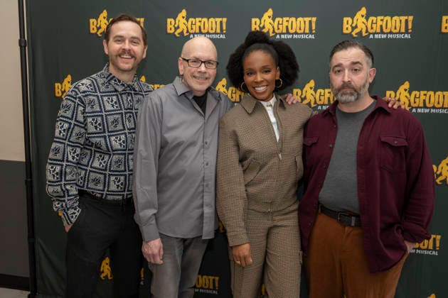January 23, 2026, New York, New York, USA: The Creative team of Bigfoot! pose for photos at Manhattan Theatre Club Studios to promote their upcoming show at theÃ‚ New York City Center Stage I in New York. 23 January 2026 New York USA - ZUMAa265 20260123_zep_a265_011 Copyright: xEricxAcquayex