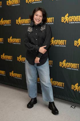 January 23, 2026, New York, New York, USA: KATERINA MCCRIMMON poses for photos at Manhattan Theatre Club Studios to promote the debut of the upcoming show Bigfoot! at theÃ‚ New York City Center Stage I in New York. 23 January 2026 New York USA - ZUMAa265 20260123_zep_a265_013 Copyright: xEricxAcquayex