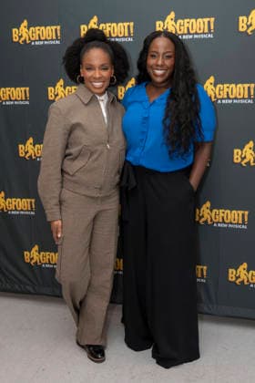 January 23, 2026, New York, New York, USA: AMBER RUFFIN and CRYSTAL LUCAS-PERRY pose for photos at Manhattan Theatre Club Studios to promote the debut of the upcoming show Bigfoot! at theÃ‚ New York City Center Stage I in New York. 23 January 2026 New York USA - ZUMAa265 20260123_zep_a265_032 Copyright: xEricxAcquayex