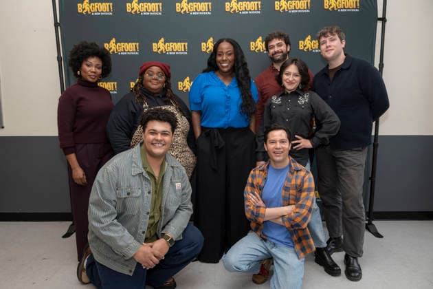 January 23, 2026, New York, New York, USA: The Cast of Bigfoot! pose for photos at Manhattan Theatre Club Studios to promote their upcoming show at theÃ‚ New York City Center Stage I in New York. 23 January 2026 New York USA - ZUMAa265 20260123_zep_a265_036 Copyright: xEricxAcquayex