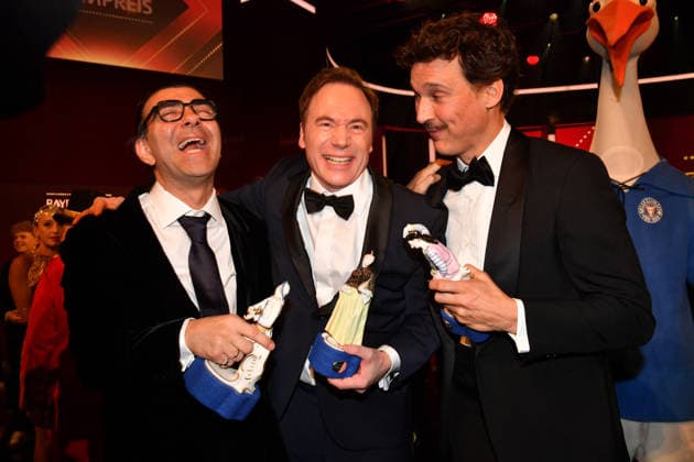 Michael Bully Herbig und Florian David Fitz 47. Bayerischer Filmpreis Preis, Auszeichnung Party Prinzregententheater München 23. Januar 2026 *** Michael Bully Herbig and Florian David Fitz 47 Bavarian Film Award Prize, Award Party Prinzregententheater Munich January 23, 2026