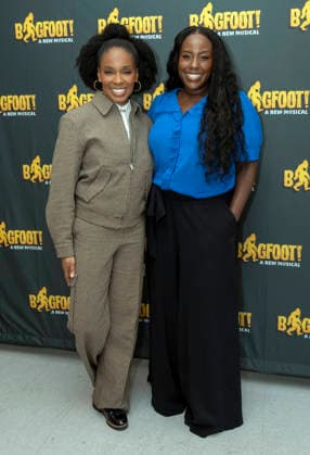 January 23, 2026, New York, Ny, United States: Amber Ruffin and Crystal Lucas-Perry attend the new Off-Broadway musical Bigfoot! . Held at the Manhattan Theatre Club Rehearsal Studios in New York. Zuma Press January 23, 2026. New York United States - ZUMAp281 20260123_zea_p281_037 Copyright: xPhotoxImagexPressx