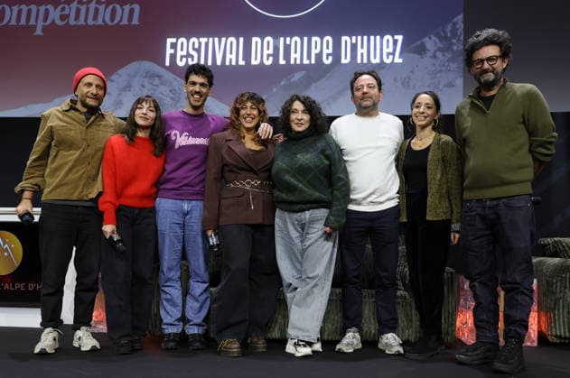 29eme Festival International du Film de Comedie de lAlpe dHuez 2026 International Alpe d Huez Comedy Film Festival Patrick Cassir, Marie Colomb, Rudy Milstein, Alexandra Roth et Noemie Lvovsky 452458 2026 01 23 Alpe d Huez France  Copyright: xIsabellexVautierx xStarfacex STAR_452458_029